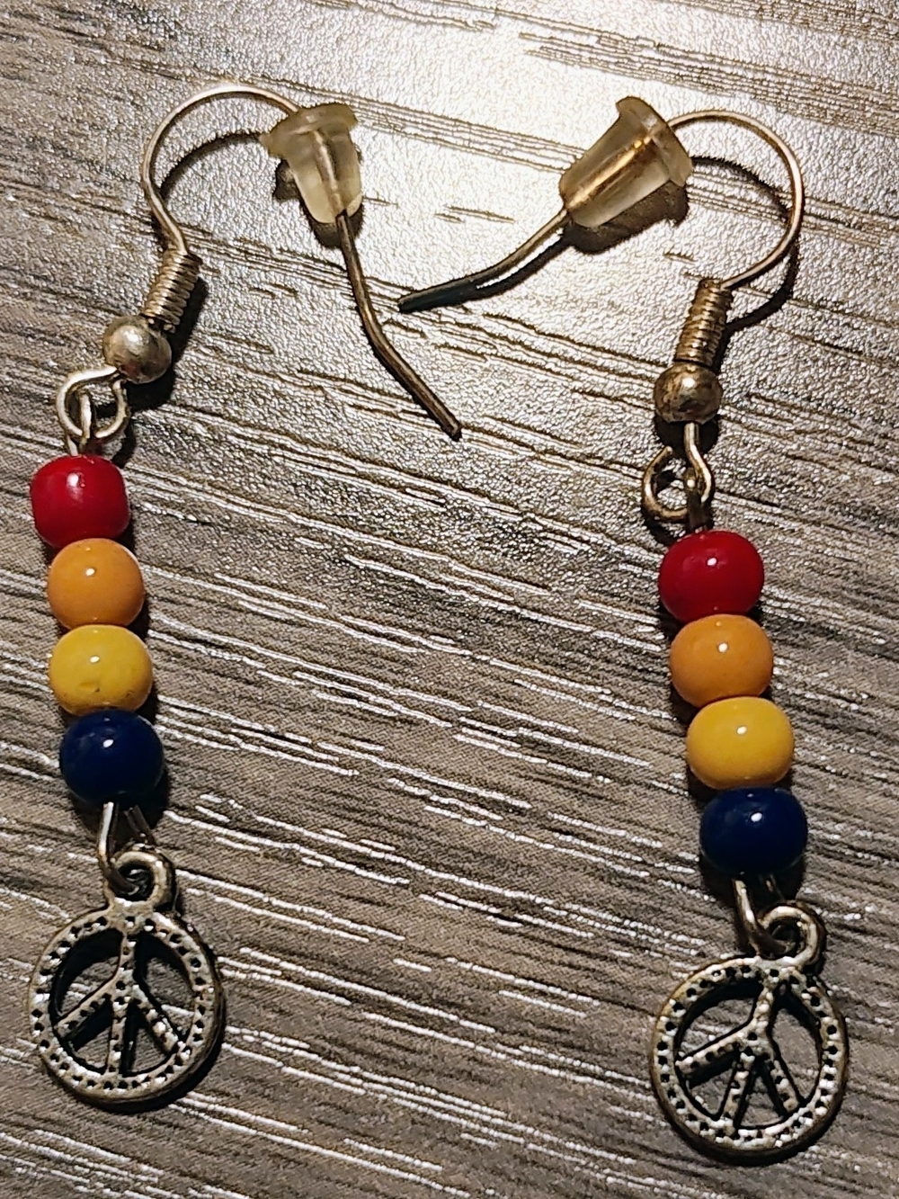 Silver-Tone Charm Bracelet & Earrings Set Handmade - Picture 2 of 10